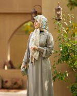 پیراهن عربی مدل هما رنگ زمینه سبز کد: AB21004 - تصویر 3