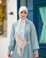 پیراهن عربی مدل هما رنگ زمینه آبی کد: AB21003 - تصویر 2