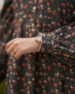 پیراهن ست مادر و کودک مدل جانای مادرانه رنگ زمینه سبز یشمی کد: AB21010 - تصویر 3