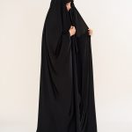 چادر عربی اصیل ساده زنانه با پارچه ندای کره اصل کد CH22202