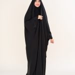 چادر عربی اصیل گلدوزی طرح  گل لاله مخمل با پارچه ندا کد CH222068