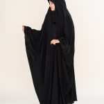 چادر عربی اصیل گلدوزی طرح پروانه مخمل با پارچه ندا کد CH222075