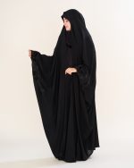 چادر عربی اصیل گلدوزی طرح پروانه مخمل با پارچه ندا کد CH222075