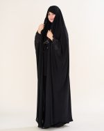 چادر عربی اصیل گلدوزی طرح  زنبق با پارچه ندا کد CH222076