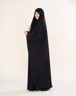 چادر عربی اصیل گلدوزی طرح  زنبق با پارچه ندا کد CH222076 - تصویر 4