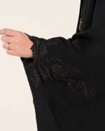 چادر عربی اصیل گلدوزی طرح  زنبق با پارچه ندا کد CH222076 - تصویر 7