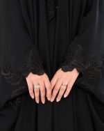 چادر عربی اصیل گلدوزی طرح  زنبق با پارچه ندا کد CH222076 - تصویر 8