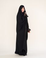 چادر عربی اصیل كار شده طرح سیمین با پارچه ندا کد CH422039 - تصویر 6