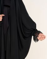 چادر عربی اصیل كار شده طرح سیمین با پارچه ندا کد CH422039 - تصویر 5