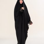 چادر عربی اصیل کار شده طرح ژاله با پارچه ندا کد CH422055