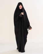 چادر عربی اصیل کار شده طرح ژاله با پارچه ندا کد CH422055