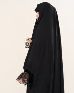 چادر عربی اصیل کار شده طرح ژاله با پارچه ندا کد CH422055 - تصویر 5