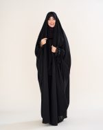 چادر عربي اصيل  كار شده دخترانه طرح حنانه با پارچه ندا  کد CH422057 - تصویر 11