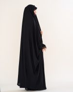 چادر عربي اصيل  كار شده دخترانه طرح حنانه با پارچه ندا  کد CH422057 - تصویر 9