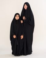 چادر عربي اصيل  كار شده دخترانه طرح حنانه با پارچه ندا  کد CH422057 - تصویر 6