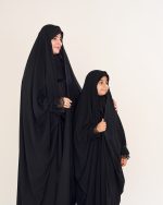 چادر عربي اصيل  كار شده دخترانه طرح حنانه با پارچه ندا  کد CH422057 - تصویر 5