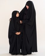 چادر عربي اصيل  كار شده دخترانه طرح حنانه با پارچه ندا  کد CH422057 - تصویر 4