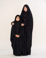 چادر عربي اصيل  كار شده دخترانه طرح حنانه با پارچه ندا  کد CH422057 - تصویر 2