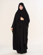چادر دانشجویی ساده زنانه با پارچه ندای کره اصل کد CH624081