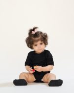 بادی زیر دکمه مشکی با طرح تمام چاپ با نام بهار از مجموعه مَهنا کد TB21064