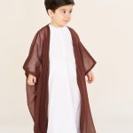 عبا نمازی بچه گانه رنگ قهوه ای سوخته AP11006