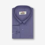 پیراهن تترون یقه انگلیسی کلاسیک ساده کد PC12211