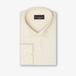 پیراهن تترون یقه انگلیسی کلاسیک ساده نباتی کد PC12213