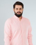 پیراهن مردانه رنگی اسپرت یقه انگلیسی چهارخانه ریز کد PS21095 - تصویر 2